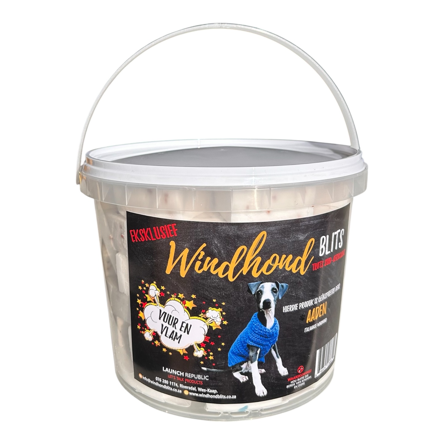 White 2.5L Windhond Blits Bucket